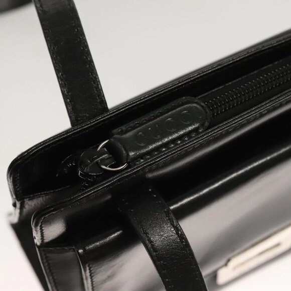 GUCCI Shoulder Bag Leather Black Silver 007 2023 - Picture 11 of 16